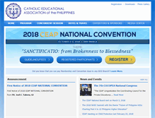 Tablet Screenshot of convention.ceap.org.ph